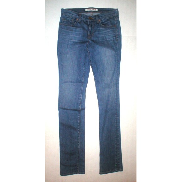 New J Brand Jeans Womens 25 26 X 31 8112 Mid Rise Rail Skinny Medium Wash - Picture 1 of 6
